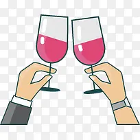 手绘碰杯-空若网 手绘碰杯-空若网