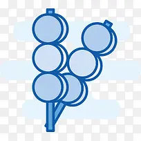 扁平风格矢量串串-空若网 扁平风格矢量串串-空若网