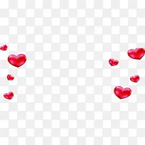 珠光红色爱心飞舞-空若网 珠光红色爱心飞舞-空若网