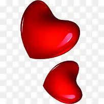 珠光红色爱心-空若网 珠光红色爱心-空若网