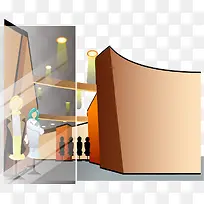 矢量插画衣橱-空若网 矢量插画衣橱-空若网