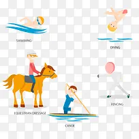 矢量奥运项目-空若网 矢量奥运项目-空若网