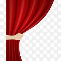 矢量手拉幕帘素材-空若网 矢量手拉幕帘素材-空若网