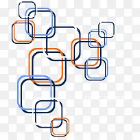 矢量交织在一起的多彩方框-空若网 矢量交织在一起的多彩方框-空若网