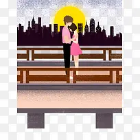 手绘浪漫爱情卡通七夕节-空若网 手绘浪漫爱情卡通七夕节-空若网