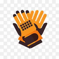 黄色滑雪手套免抠素材-空若网 黄色滑雪手套免抠素材-空若网