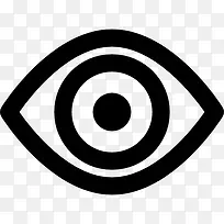眼睛的特写可视按钮图标-空若网 眼睛的特写可视按钮图标-空若网