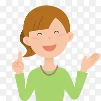 手绘卡通开心女孩-空若网 手绘卡通开心女孩-空若网
