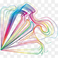 多彩线条曲线-空若网 多彩线条曲线-空若网