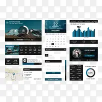 深色UI套件-空若网 深色UI套件-空若网
