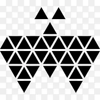 多边形的蝴蝶图标-空若网 多边形的蝴蝶图标-空若网