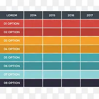 矢量创意设计统计数据表格说明图-空若网 矢量创意设计统计数据表格说明图-空若网