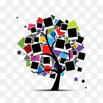 多彩相框树木-空若网 多彩相框树木-空若网