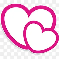 粉色空心爱心-空若网 粉色空心爱心-空若网