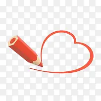 彩色笔画心-空若网 彩色笔画心-空若网