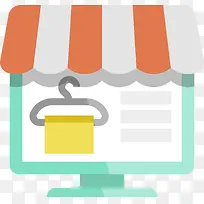 网络购物扁平化元素-空若网 网络购物扁平化元素-空若网