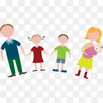 多彩卡通人群-空若网 多彩卡通人群-空若网