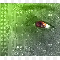 眼睛与科技背景-空若网 眼睛与科技背景-空若网