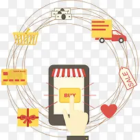 网购流程示意图-空若网 网购流程示意图-空若网