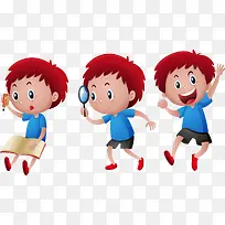 看书学习的男孩-空若网 看书学习的男孩-空若网