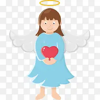 送爱心的小天使-空若网 送爱心的小天使-空若网