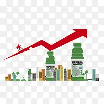 数据增长图矢量素材-空若网 数据增长图矢量素材-空若网