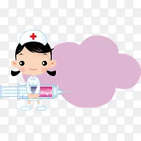 打针注射器护士节边框-空若网 打针注射器护士节边框-空若网