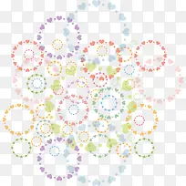 幻彩爱心卡通花纹-空若网 幻彩爱心卡通花纹-空若网