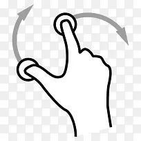 二手指旋转gestureworks图标-空若网 二手指旋转gestureworks图标-空若网