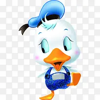 蓝色卡通可爱鸭子动画人物-空若网 蓝色卡通可爱鸭子动画人物-空若网