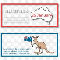 可爱澳大利亚节日横幅-空若网 可爱澳大利亚节日横幅-空若网