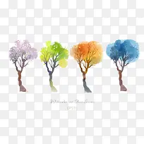 水彩树-空若网 水彩树-空若网