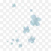 蓝色黑点花朵海报背景-空若网 蓝色黑点花朵海报背景-空若网