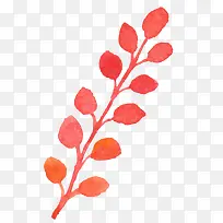 水彩画叶子-空若网 水彩画叶子-空若网