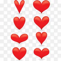 变化立体红心按钮-空若网 变化立体红心按钮-空若网