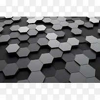 立体六边形背景-空若网 立体六边形背景-空若网