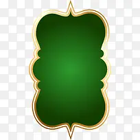 绿色金边标签-空若网 绿色金边标签-空若网
