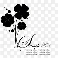 黑色四叶草幸运图片素材-空若网 黑色四叶草幸运图片素材-空若网