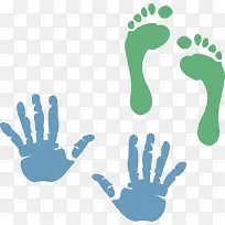 手印脚印海报素材-空若网 手印脚印海报素材-空若网