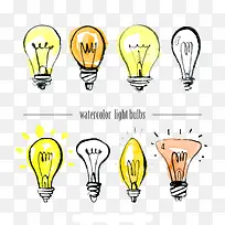 矢量手绘灯泡-空若网 矢量手绘灯泡-空若网
