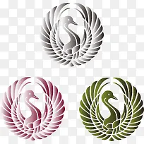 创意矢量鸭logo-空若网 创意矢量鸭logo-空若网