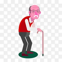 卡通手绘老爷爷-空若网 卡通手绘老爷爷-空若网