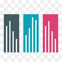 彩色柱形数据-空若网 彩色柱形数据-空若网