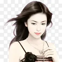 手绘吊带美女-空若网 手绘吊带美女-空若网