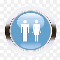 矢量性别符号玻璃质感圆形-空若网 矢量性别符号玻璃质感圆形-空若网