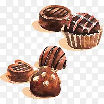 矢量手绘巧克力-空若网 矢量手绘巧克力-空若网