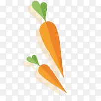 扁平化的胡萝卜矢量素材-空若网 扁平化的胡萝卜矢量素材-空若网