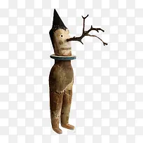 木头人雕像-空若网 木头人雕像-空若网