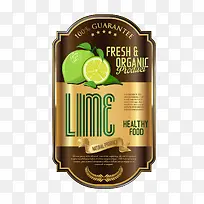 矢量青柠檬标签贴纸-空若网 矢量青柠檬标签贴纸-空若网