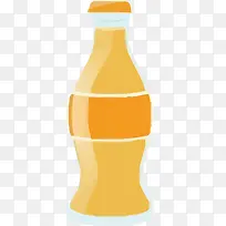 矢量一瓶橙子味汽水素材-空若网 矢量一瓶橙子味汽水素材-空若网